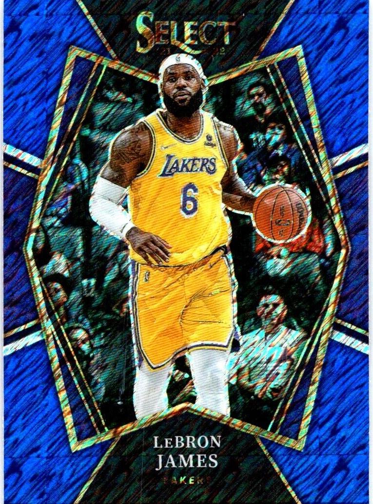 2021 Lebron James [Blue Shimmer Prizm] #195