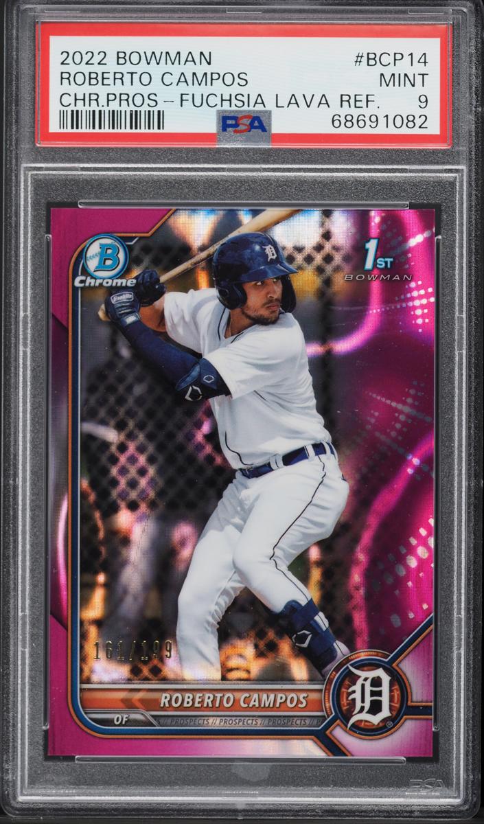 2022 Bowman Chrome Prospects Baseball Fuchsia Lava Roberto Campos #BCP-14