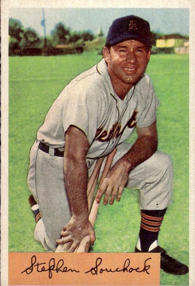 1954 Bowman Steve Souchock #103 card