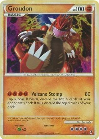 Groudon 2011 Pokemon HeartGold & SoulSilver Call of Legends