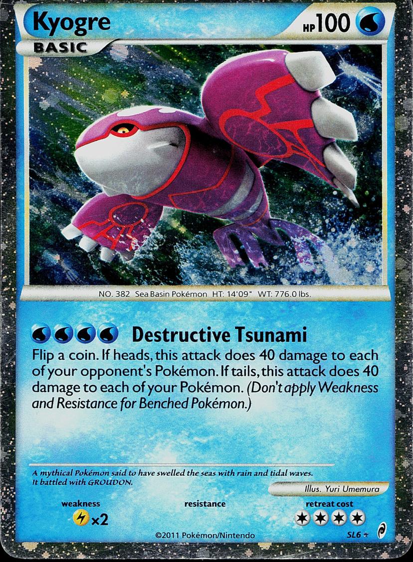 2011 Pokemon Call of Legends Call Oflegends Holo #SL6 Kyogre front