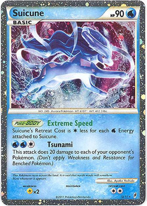 2011 Pokemon Call of Legends Holo #SL11 Suicune front