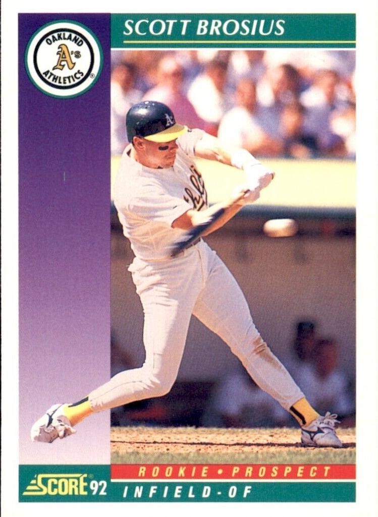 1992 Score Scott Brosius #846 card