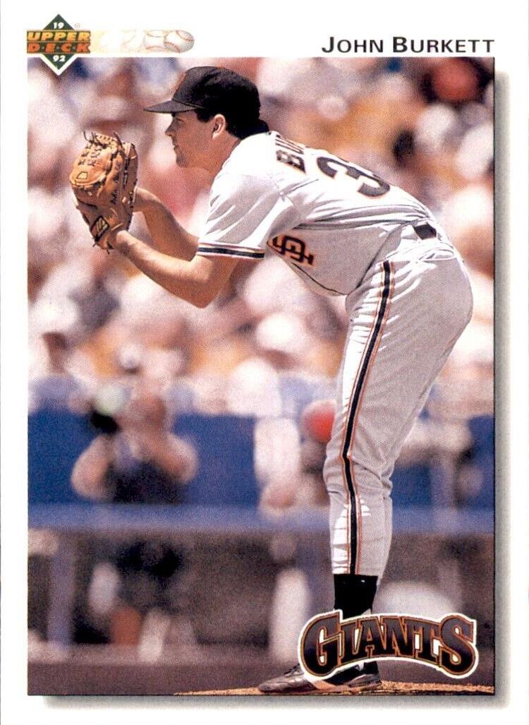 1992 Upper Deck John Burkett #148 card