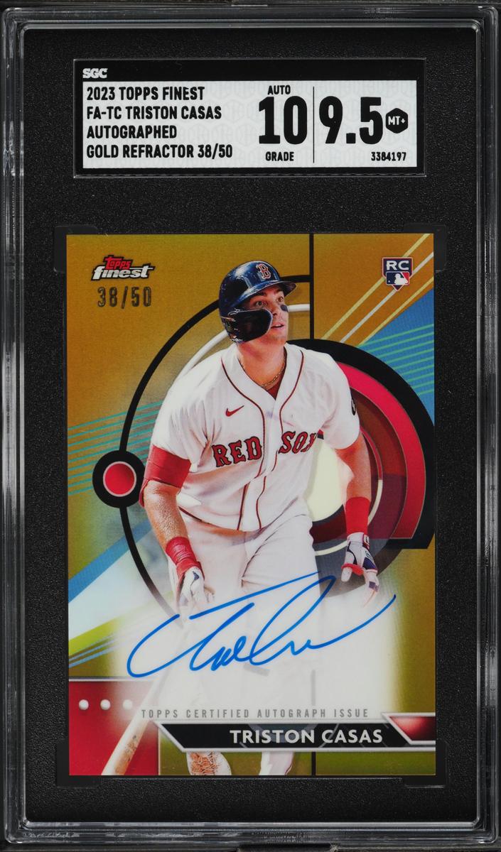 2023 Topps Finest Baseball Gold Triston Casas #FA-TC PSA 8.5