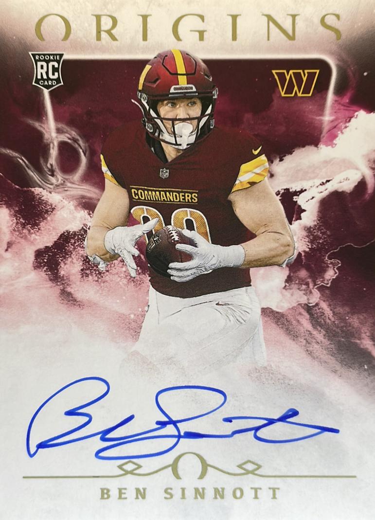 2024 Panini Origins Ben Sinnott #RAU-BSI card