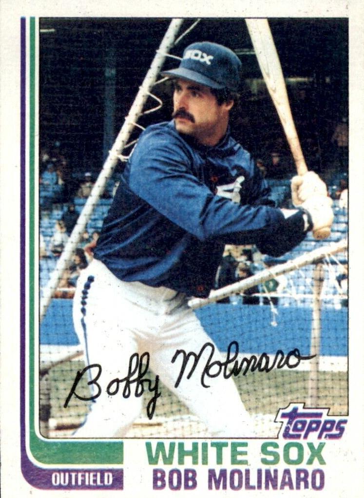 1982 Topps Bob Molinaro [Blackless] #363 card