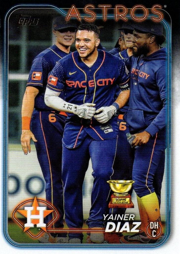Yainer Diaz 2024 Topps Series 1 card