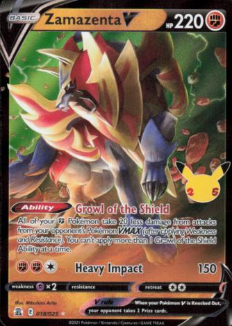 Zamazenta V Holo 2021 Pokemon Celebrations