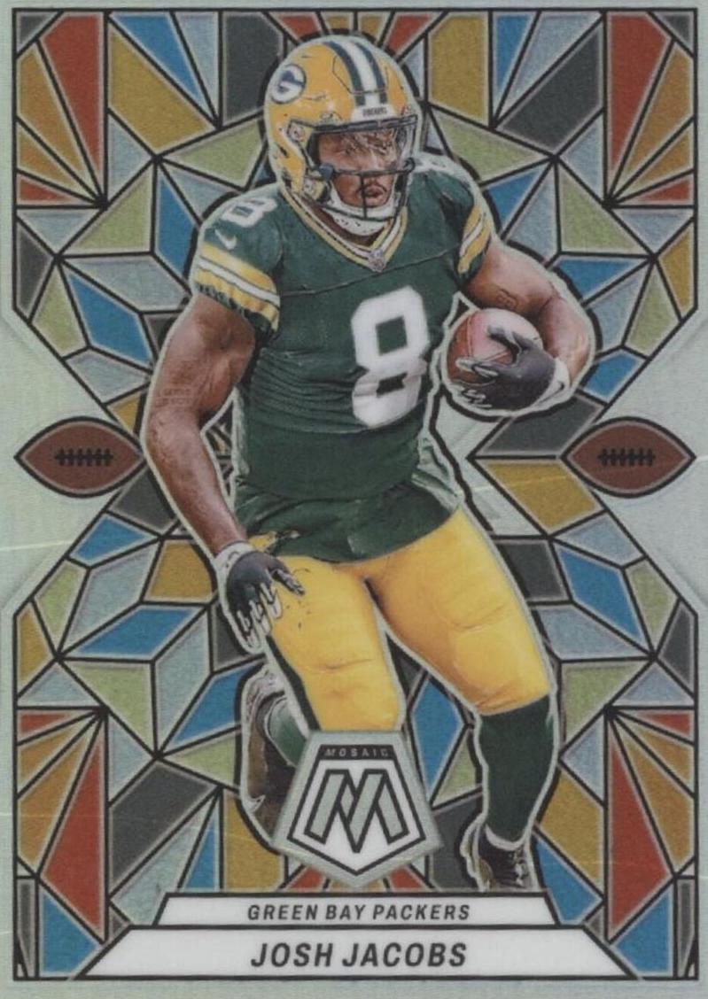 2024 Panini Mosaic Stained Glass Josh Jacobs #SG-5 card