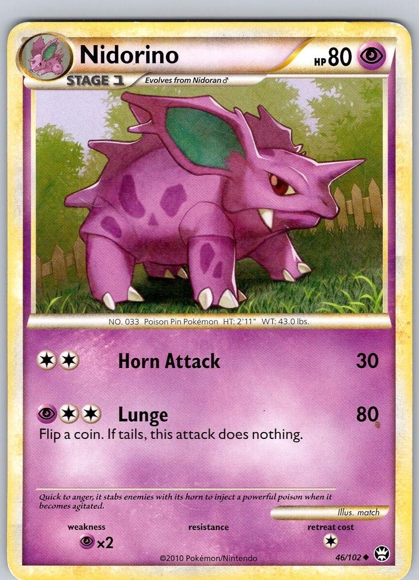 Nidorino 2010 Pokemon HeartGold & SoulSilver Triumphant