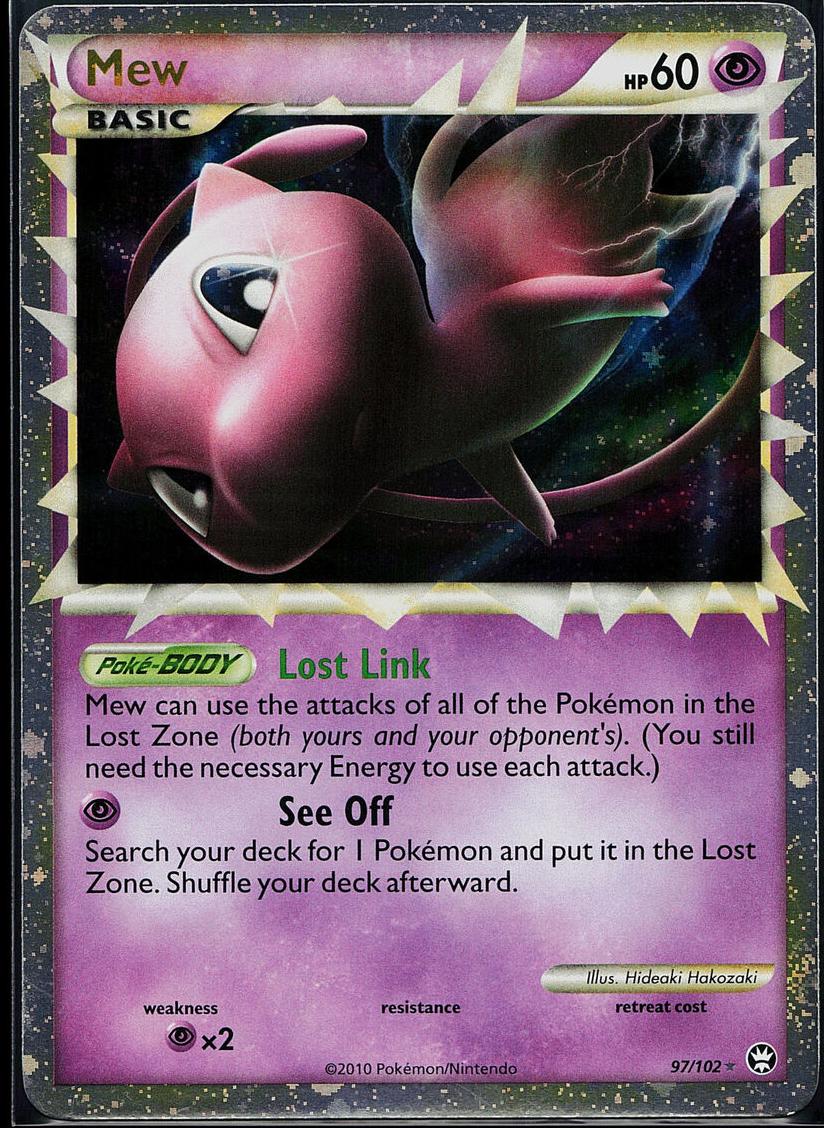 2010 Pokemon HeartGold & SoulSilver Holo #97 Mew front