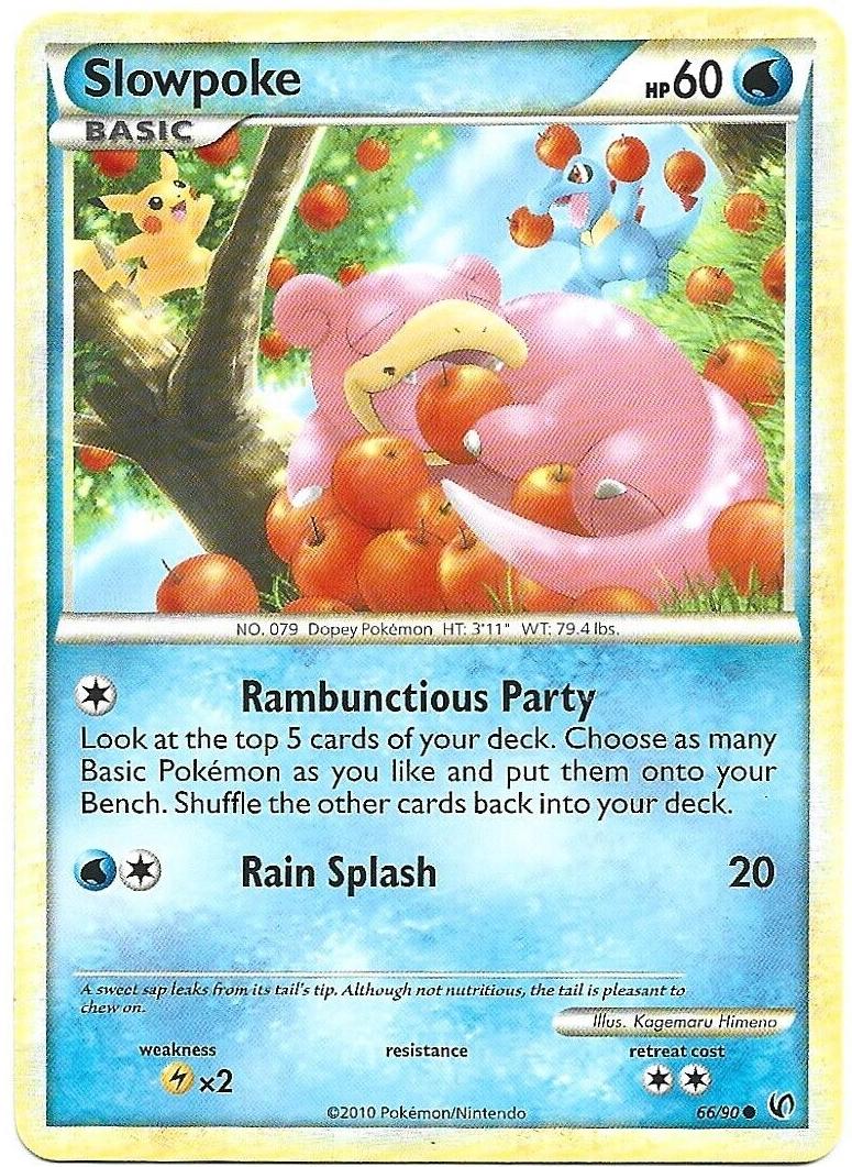 Slowpoke 2010 Pokemon HeartGold & SoulSilver Undaunted