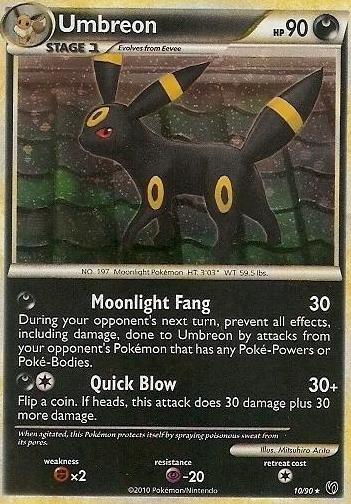 Umbreon Holo 2010 Pokemon HeartGold & SoulSilver Undaunted