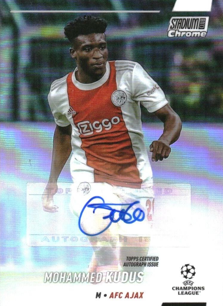 2021 Topps Stadium Club Chrome UEFA Champions League Mohammed Kudus #CA-MK card