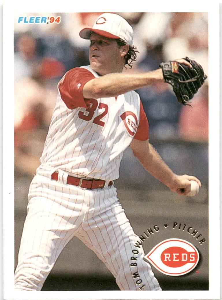 1994 Fleer Tom Browning #406 card