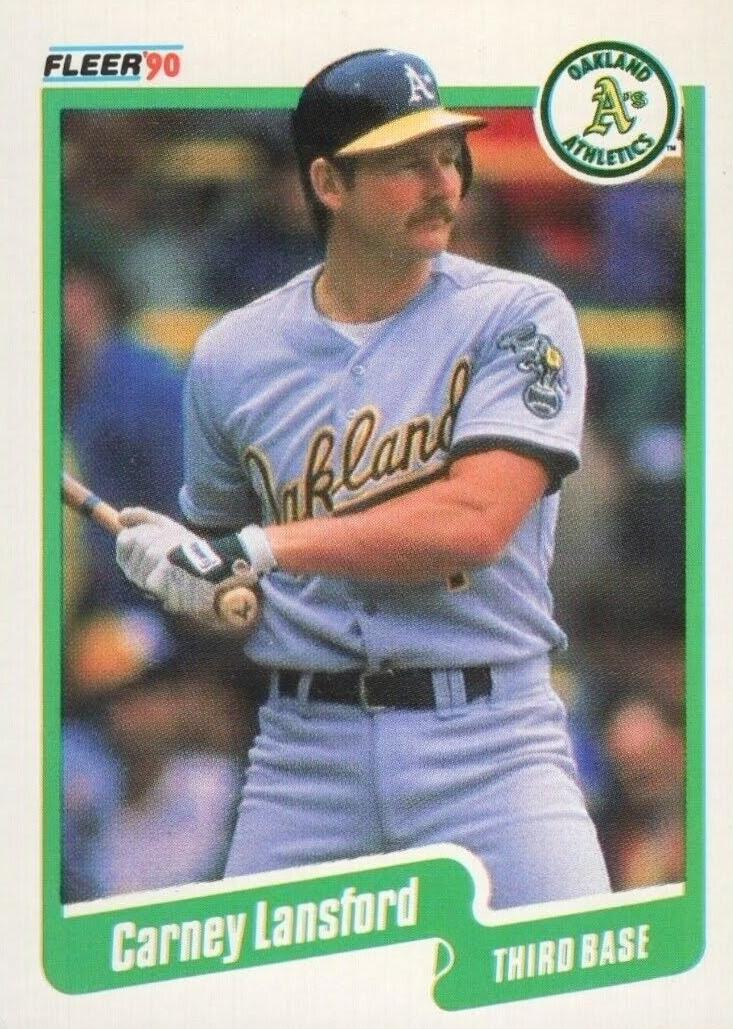 1990 Carney Lansford #14