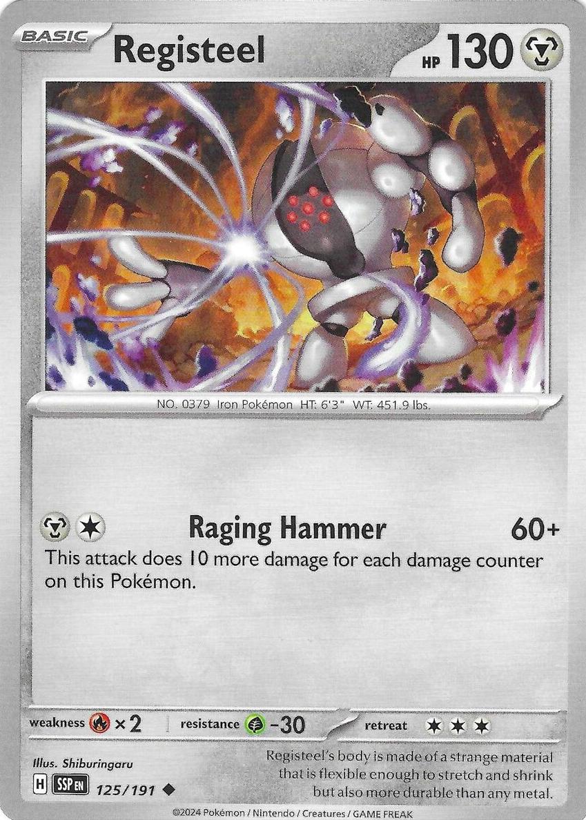 Registeel 2024 Pokemon Scarlet & Violet Surging Sparks