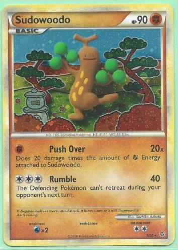 Sudowoodo 2010 Pokemon HeartGold & SoulSilver Unleashed