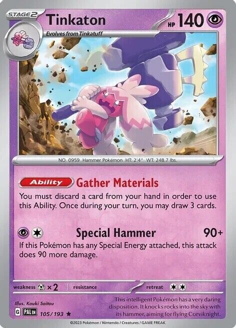 Tinkaton 2023 Pokemon Scarlet & Violet Paldea Evolved