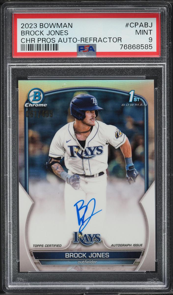 2023 Bowman Chrome Prospects Baseball Refractor Brock Jones #CPA-BJ PSA 10