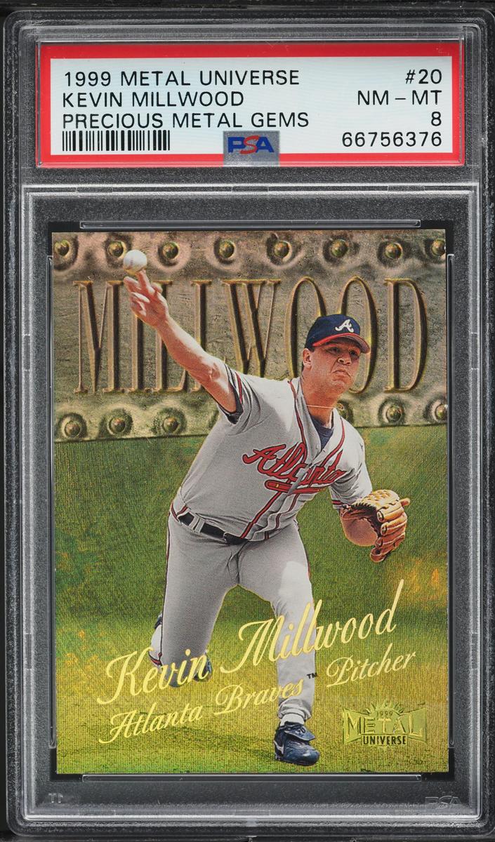 1999 Metal Universe Baseball Precious Metal Gems Kevin Millwood #20 PSA 8