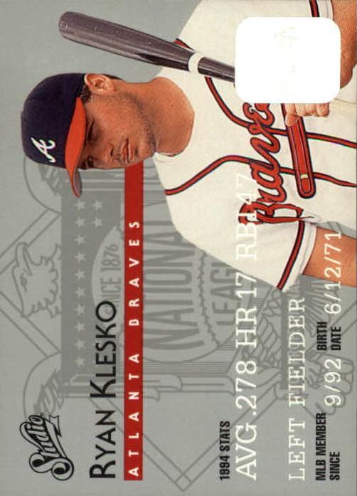 1995 Ryan Klesko #109