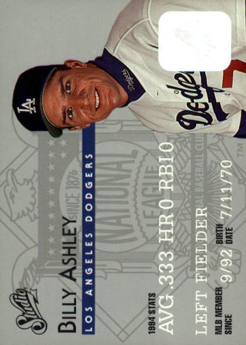 1995 Studio Billy Ashley #127 card