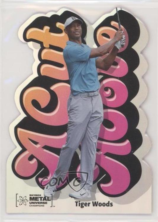 2021 SkyBox Metal Universe Champions Tiger Woods #ACA-10 card