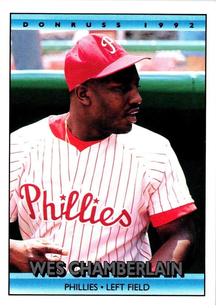 1992 Donruss Wes Chamberlain #384 card