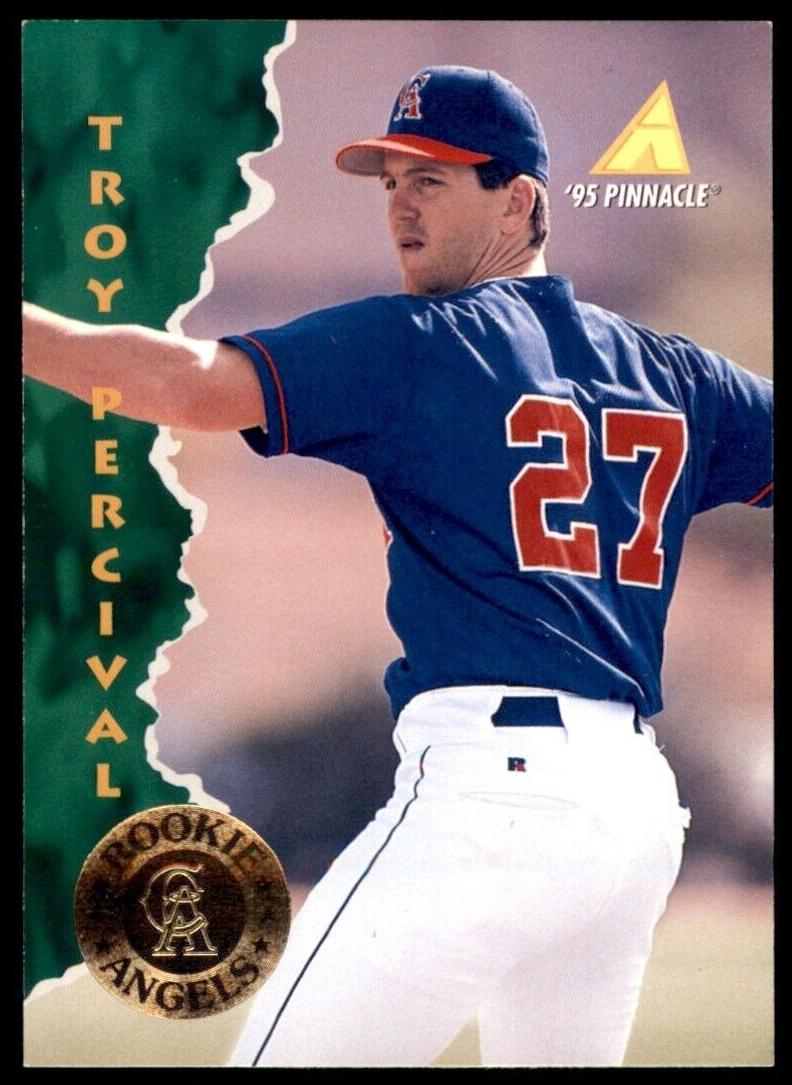 1995 Pinnacle Troy Percival #423 card