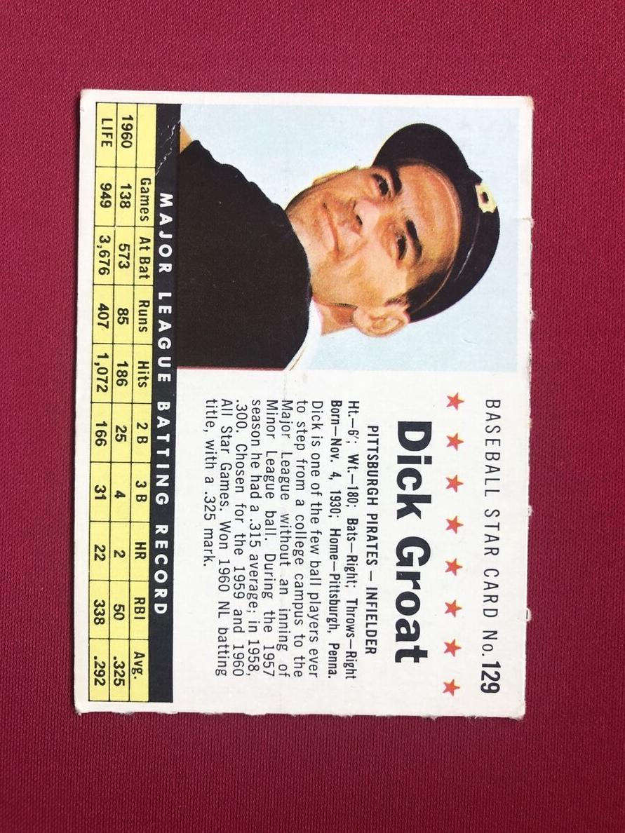 1961 Dick Groat [Perforated] #129