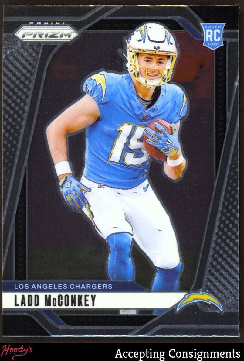 Ladd McConkey 2024 Prizm Football card