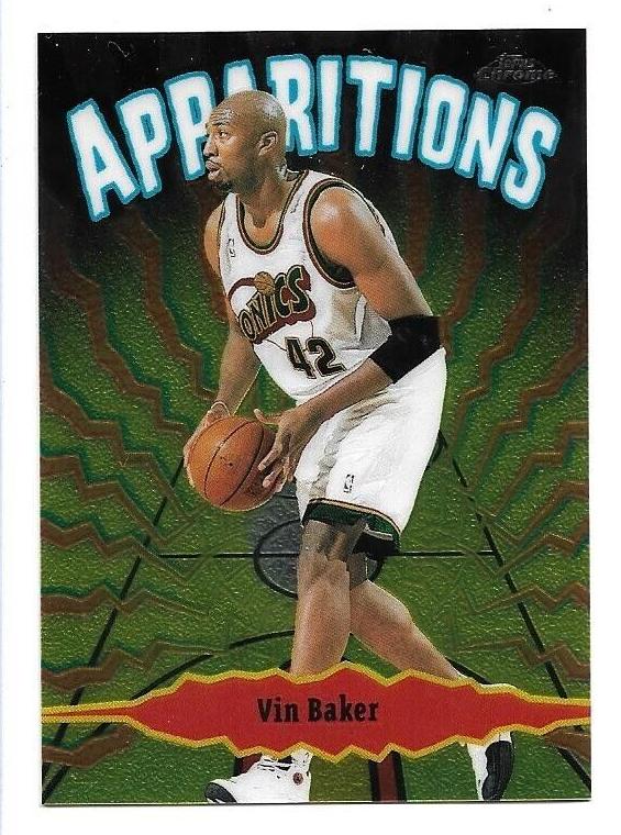 1998 Topps Chrome Vin Baker #A13 card
