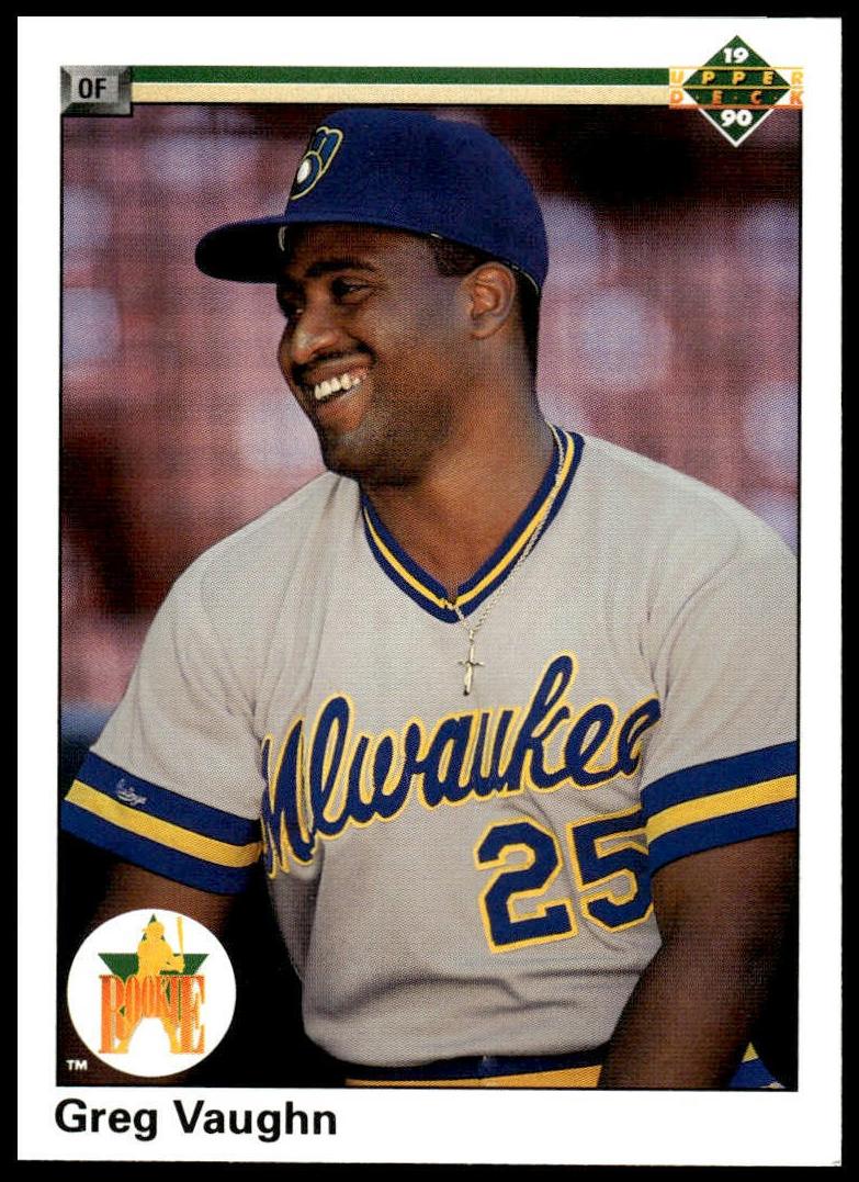 1990 Upper Deck Greg Vaughn #25 card