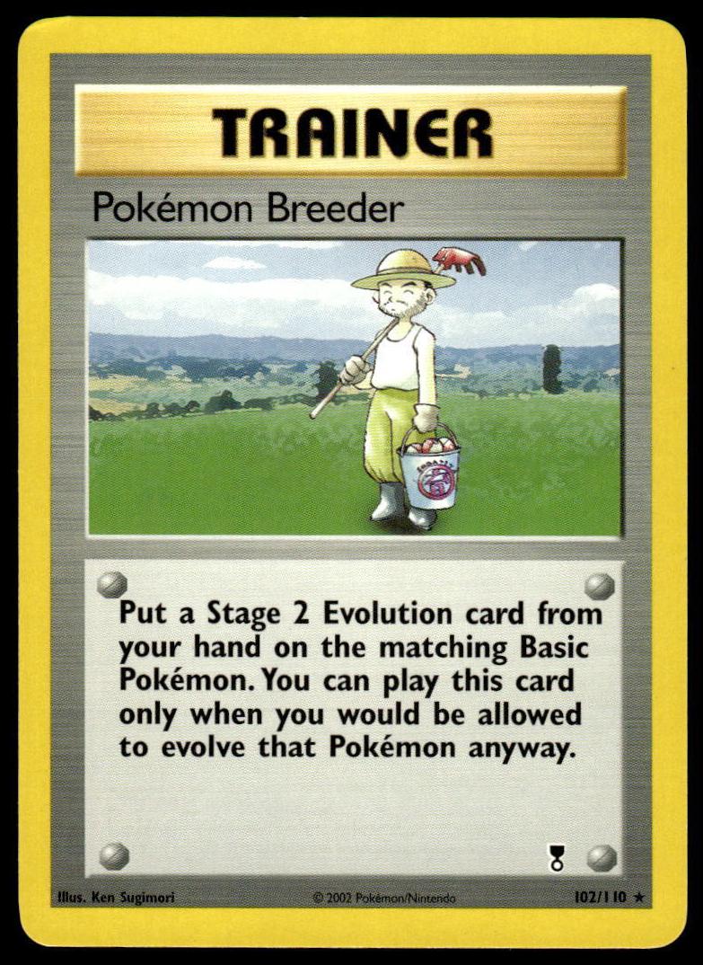 Pokemon Breeder 2002 Pokemon Legendary Collection
