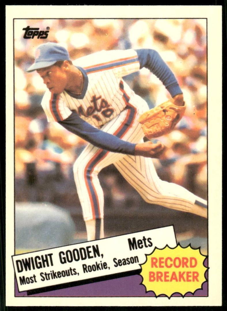 1985 Topps Tiffany Dwight Gooden #3 card