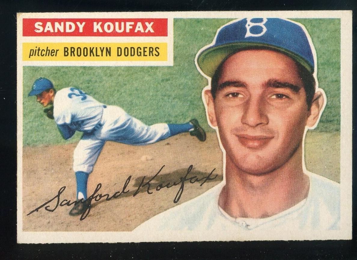 1956 Topps white #79 Sandy Koufax front
