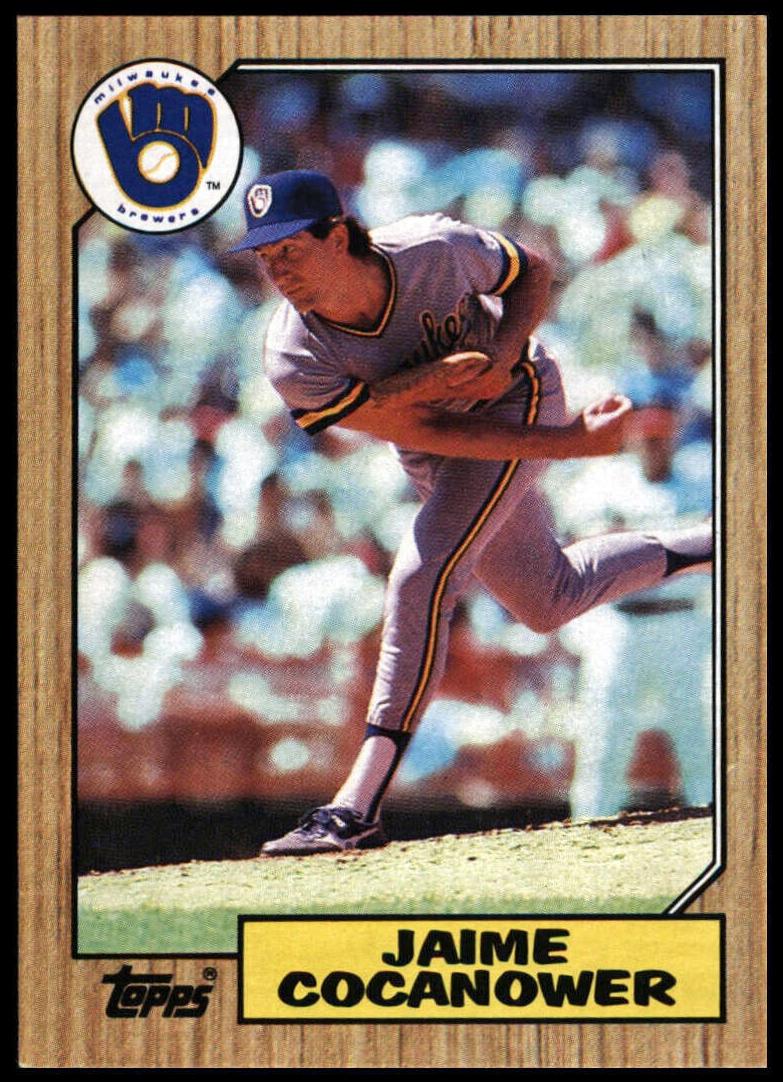 1987 Topps Jaime Cocanower #423 card