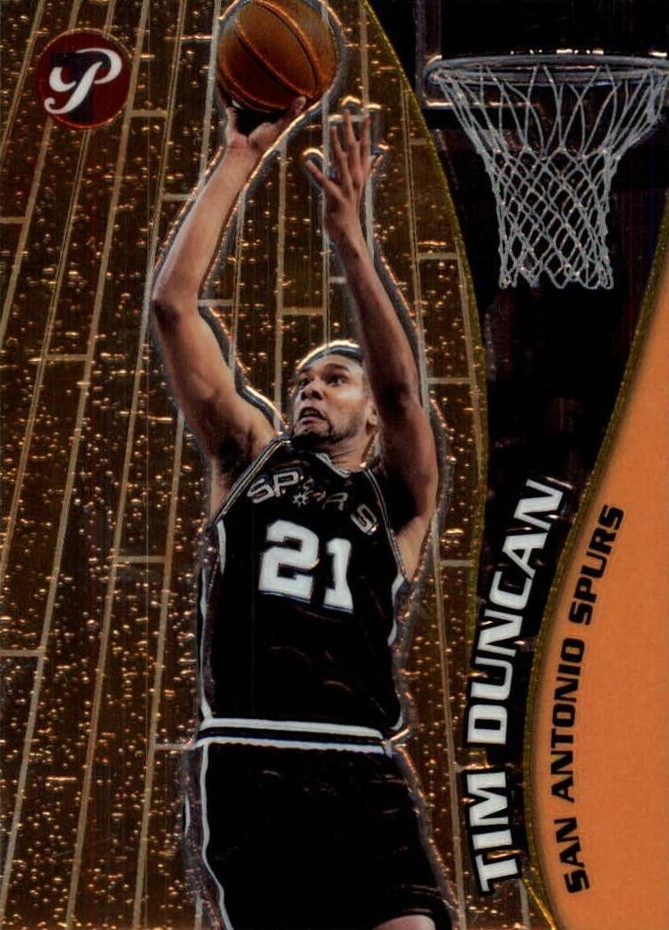 2001 Topps Pristine Tim Duncan #21 card