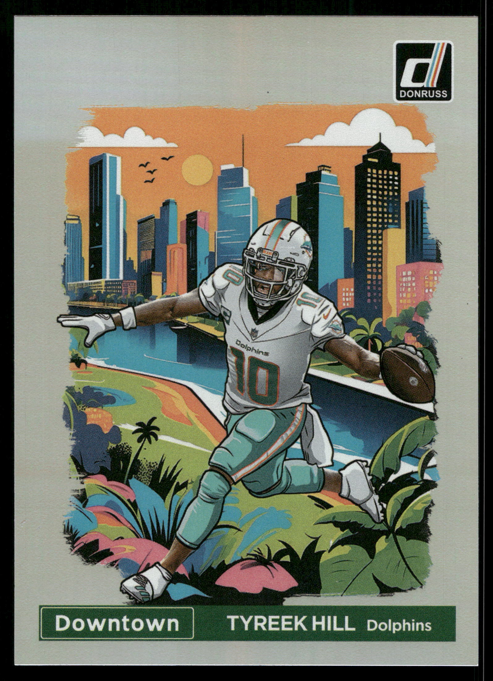 Tyreek Hill 2024 Panini Donruss Downtown! Football
