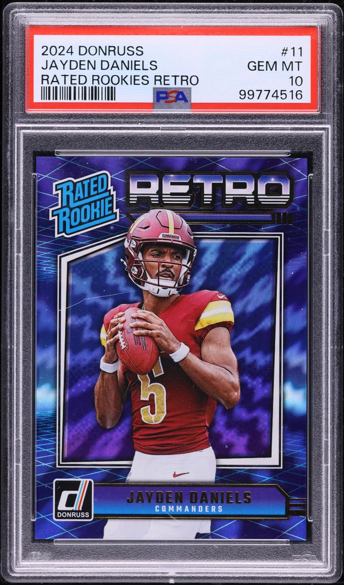 Jayden Daniels 2024 Panini Donruss Rated Rookies Retro Football