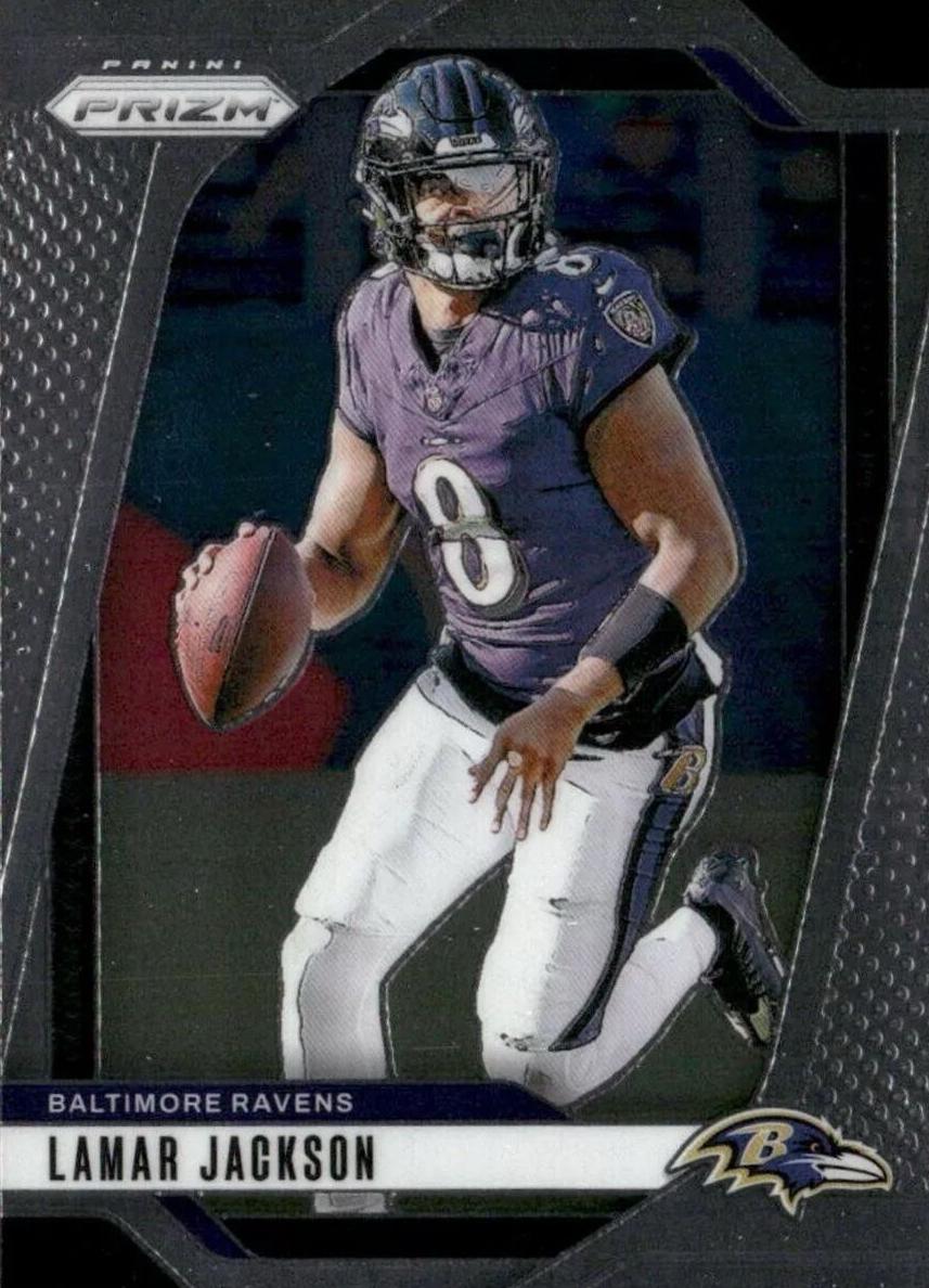Lamar Jackson 2024 Prizm Football card