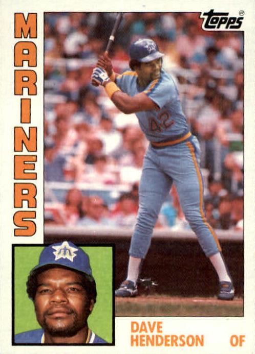 1984 Topps Dave Henderson #154 card
