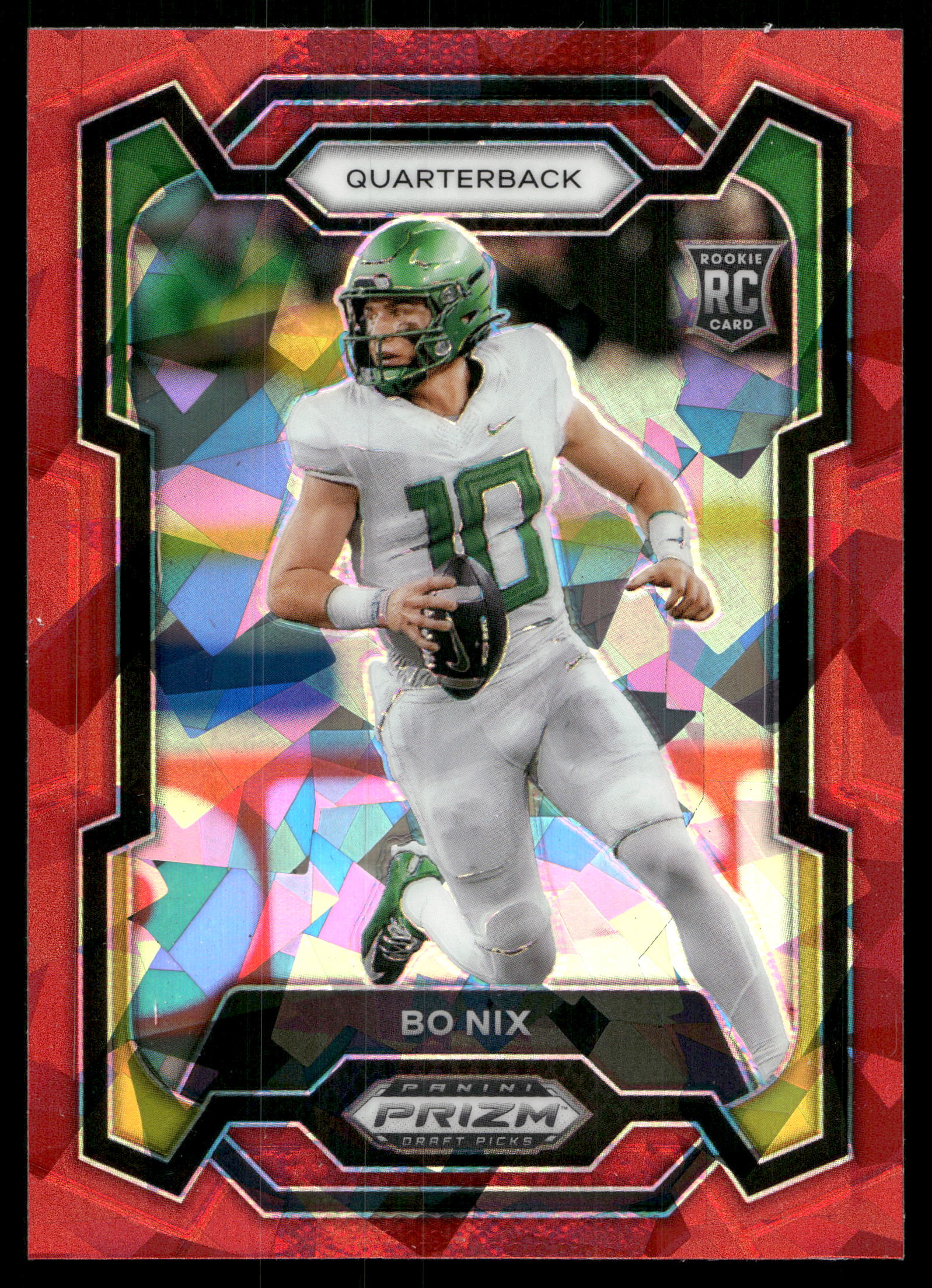 2024 Panini Prizm Draft Picks Bo Nix [Green] #105 card
