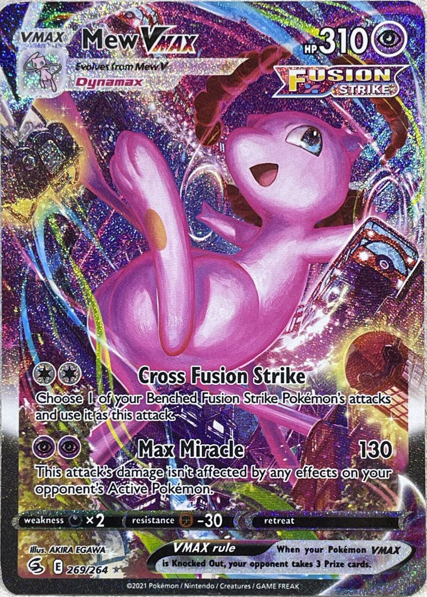 2021 Pokemon Fusion Strike Holo Mew front