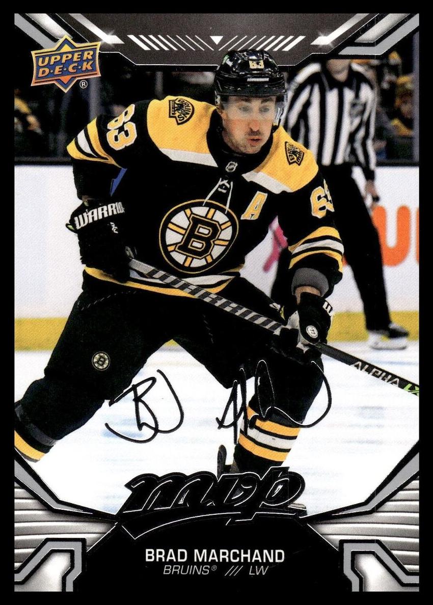 2022 Upper Deck MVP Brad Marchand [Silver Script] #214 card