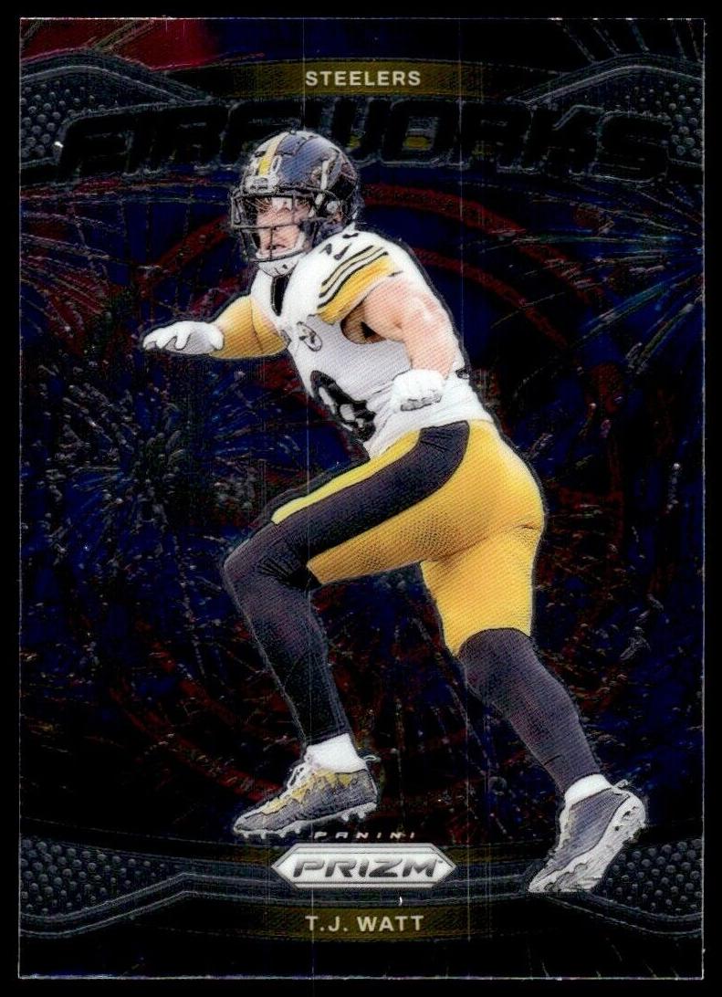 2024 Panini Prizm Fireworks T.J. Watt #15 card