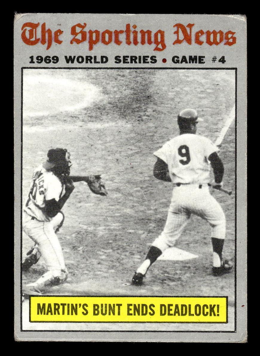 1970 Topps World Series Game 4 #308 card