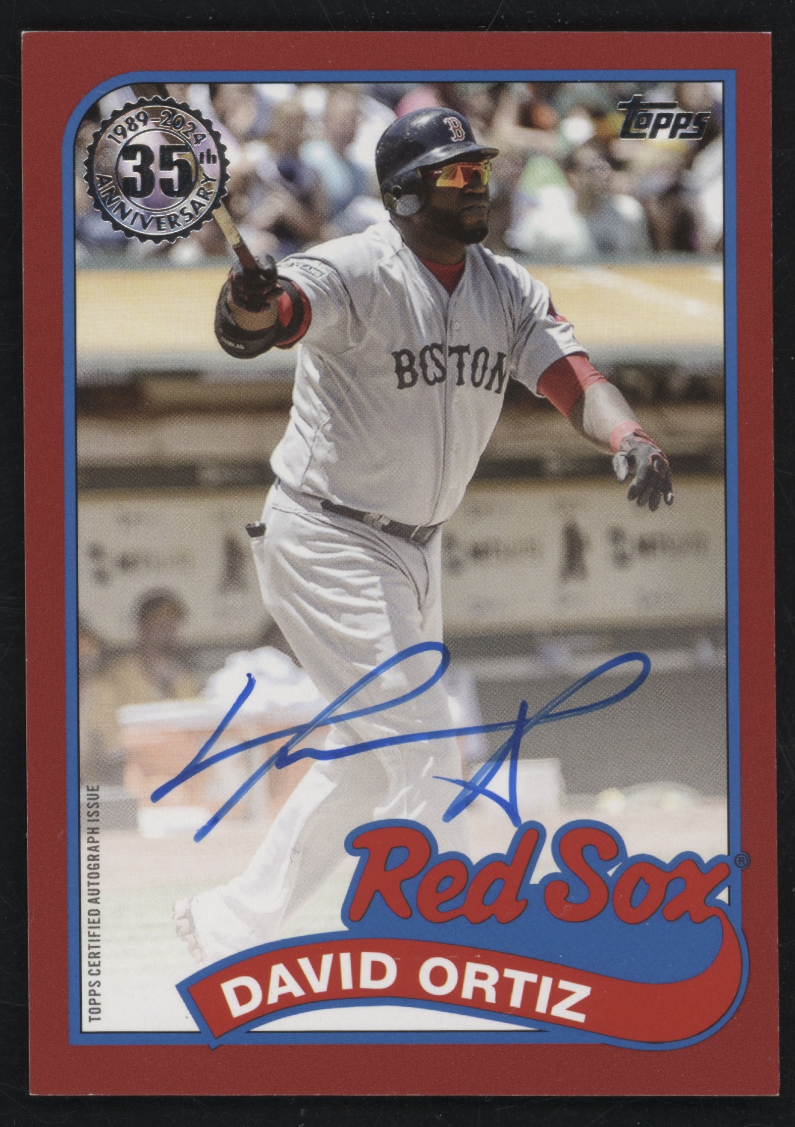 2023 Topps David Ortiz [Red] #88BA-DO card